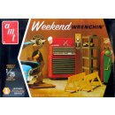 Weekend Wrenchin Garage Accessory Set #1 Display 1:25 AMT...