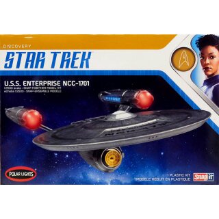Star Trek U.S.S. Enterprise NCC-1701 SnapIt 1:2500 Model Kit Polar Lights POL971