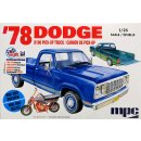 1978 Dodge D100 Pick-Up Truck + Mini Bike 1:25 MPC Model...