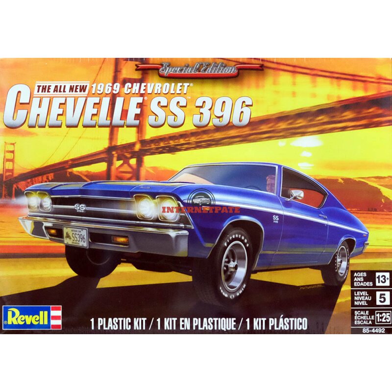 1969 Chevrolet Chevelle Ss 396 1 25 Model Kit Revell 4492 29 90