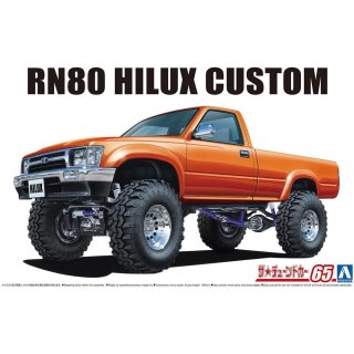 1995 Toyota Hilux RN80 Long Bed Lift-Up Pickup 1:24 Model Kit Bausatz Aoshima 058022
