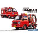 Subaru Sambar TT2 Fire Engine Truck Feuerwehr 1:24 Model...