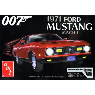 1971 Ford Mustang Mach I James Bond 007 Diamonds Are Forever 1:25 AMT Model Kit Bausatz AMT1187