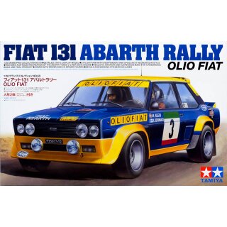 Fiat 131 Abarth Rally OLIO FIAT Alen Kivimaki 1:20 Model Kit Bausatz TAMIYA 20069