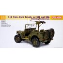 U.S. 1/4 Ton 4x4 Truck w/.50 cal Machine Gun US Jeep 1:6...