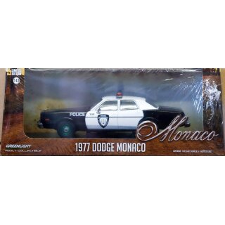 1977 Dodge Monaco Police Deptartment of Roseville GREEN MACHINE 1:43 GreenLight 86588