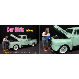 Car Girls in Tees Kylie Sexy Model Figur 1:18 American Diorama AD-38238