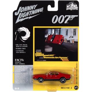 1971 Ford Mustang Mach 1 007 James Bond Diamonds Are Forever 1:64 Johnny Lightning JLPC002