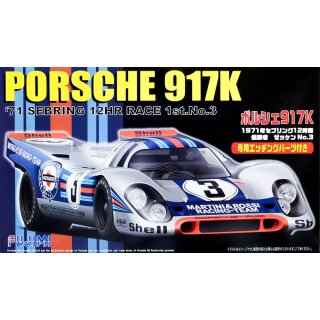 Porsche 917K 1971 Sebring 12 Hour Race #3 1:24 Model Kit Bausatz Fujimi 123882