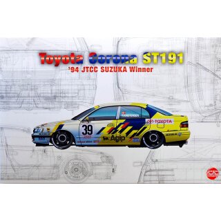 Toyota Corona ST191 94 JTCC Suzuka Winner 1:24 Model Kit Platz nunu PN24020