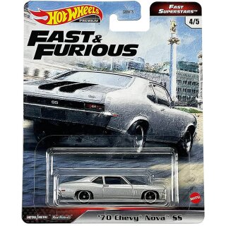 70 Chevy Nova SS Fast & Furious Fast Superstars 1:64 Hot Wheels GRK50 GBW75