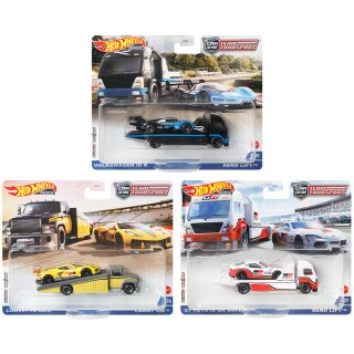 Team Transport Car Culture 6 Modellautos Set 2021 1:64 Hot Wheels FLF56 - 979N