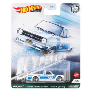 75 Datsun Sunny Truck B210 Hyper Haulers Car Culture 1:64 Hot Wheels GRJ87 FPY86
