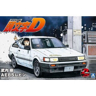 Toyota Corolla AE85 Levin Itsuki Takeuchi Initial D 1:24 Model Kit Aoshima 059630