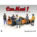 Car Meet 1 Set 6 Figures Models 1:18 American Diorama