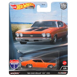 69 Chevy Chevelle SS 396 American Scene Car Culture 1:64 Hot Wheels HCJ83 FPY86