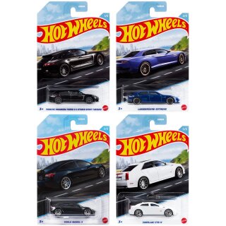 Luxury Sedans 2022 Cars Set 4 models 1:64 Hot Wheels HFW37 - 979U