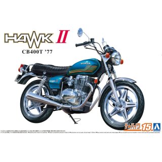 1977 Honda Hawk II CB400T Bike 1:12 Model Kit Aoshima 062654