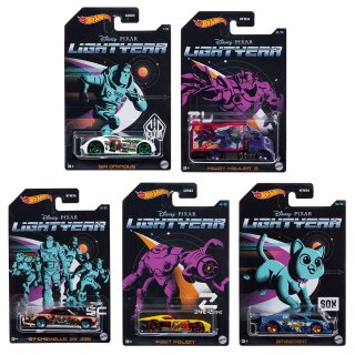 Lightyear Disney Pixar 2022 Cars Set 5 models 1:64 Hot Wheels HFW34 - 979U