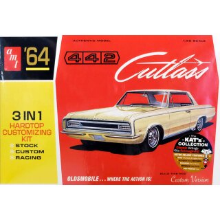 1964 Oldsmobile Cutlass 442 Hardtop 1:25 AMT Model Kit Bausatz AMT1066