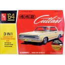 1964 Oldsmobile Cutlass 442 Hardtop 1:25 AMT Model Kit...