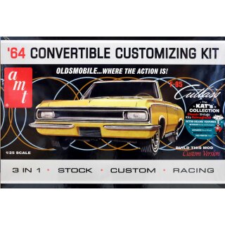 1964 Oldsmobile F-85 Cutlass Convertible Olds 1:25 AMT Model Kit Bausatz AMT1200