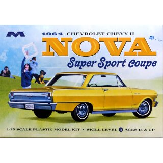 1964 Chevrolet Chevy II Nova Super Sport Coupe 1:25 Model Kit Bausatz Moebius 2320