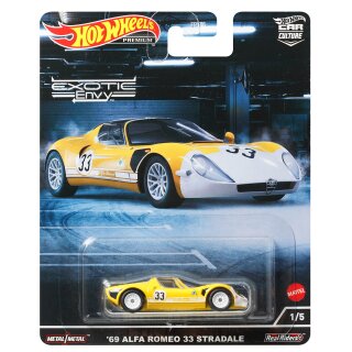 69 Alfa Romeo 33 Stradale Exotic Envy 2022 Car Culture 1:64 Hot Wheels HCJ91 FPY86