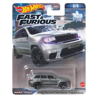 Jeep Grand Cherokee Trackhawk Fast & Furious Premium 2023 in 1:64 Hot Wheels HNW48 HNW46