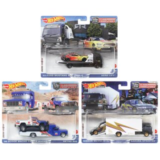 Team Transport Car Culture 6 Modellautos Set 2023 1:64 Hot Wheels FLF56 - 979T