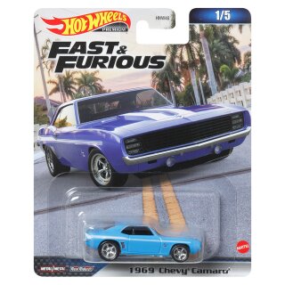 1969 Chevy Camaro Fast & Furious Premium 2023 in 1:64 Hot Wheels HKD24 HNW46