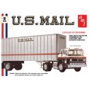 Ford C-900 U.S. Mail Truck with USPS Trailer 1:25 AMT...