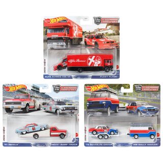 Team Transport Car Culture 6 models Set 2023 1:64 Hot Wheels FLF56 - 979U
