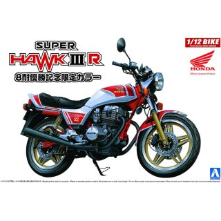 Honda Super Hawk III R 8 Hours Victory Bike 1:12 Model Kit Aoshima 054406