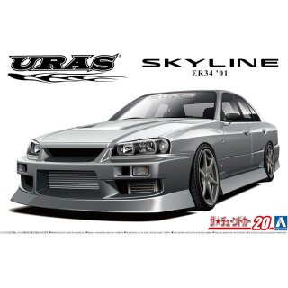2001 Nissan Skyline ER34 Uras GT-R 25GT-t 1:24 Model Kit Bausatz Aoshima 061343