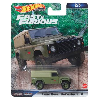 Land Rover Defender 110 Fast & Furious Premium 2023 in 1:64 Hot Wheels HKD26 HNW46