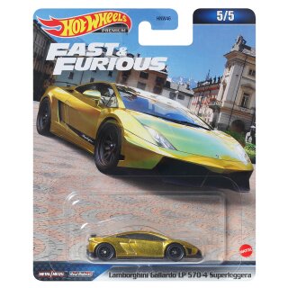 Lamborghini Gallardo LP 570-4 Superleggera Fast & Furious Premium 2023 in 1:64 Hot Wheels HMG52 HNW46