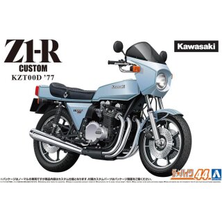 1977 Kawasaki Z1-R Custom KZT00D Bike 1:12 Model Kit Aoshima 063965
