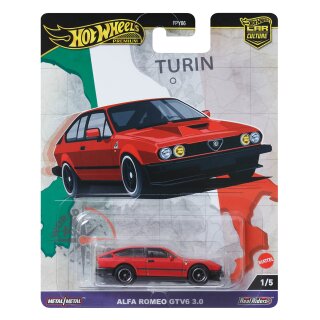 Alfa Romeo GTV6 3.0 World Tour Premium 2024 in 1:64 Hot Wheels HRV80 FPY86