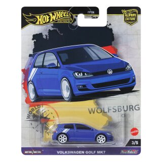 Volkswagen Golf MK7 VW World Tour Premium 2024 in 1:64 Hot Wheels HRV79 FPY86