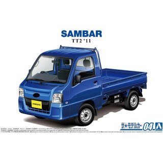 2011 Subaru Sambar TT2 Truck 1:24 Model Kit Bausatz Aoshima 058282