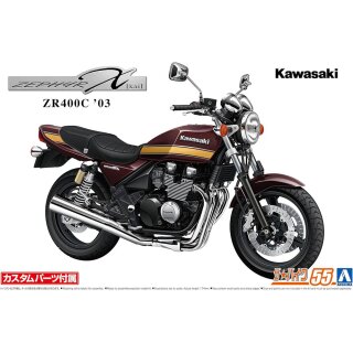 2003 Kawasaki ZEPHYR X ZR400C Bike Motorrad 1:12 Model Kit Bausatz Aoshima 065327
