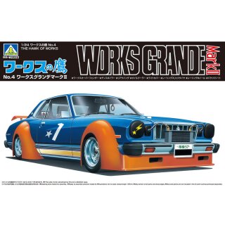 Toyota Works Grande Mark II THE HAWK OF WORKS 1:24 Model Kit Bausatz Aoshima 066522