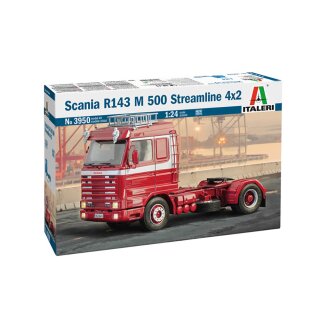 Scania R143 M 500 Streamline 4x2 Truck LKW 1:24 Model Kit Bausatz Italeri 3950
