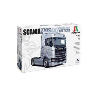 Scania S770 4x2 Normal Roof "Grey Cab" Truck LKW 1:24 Model Kit Bausatz Italeri 3971