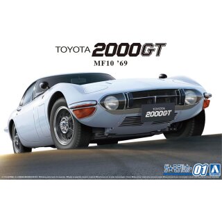 1969 Toyota 2000GT MF10 in 1:24 Model Kit Bausatz Aoshima 057292