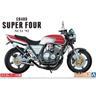 1992 Honda CB400 Super Four NC31 Custom Parts Bike 1:12 Model Kit Aoshima 064795
