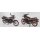 1982 Kawasaki Z400GP KZ400M Custom Parts Bike Motorrad 1:12 Model Kit Bausatz Aoshima 062678