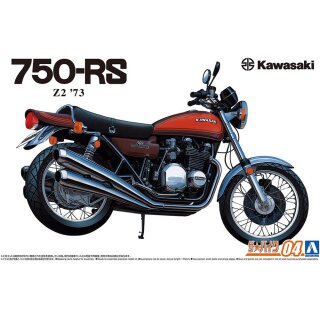 1973 Kawasaki 750-RS Z2 Bike 1:12 Model Kit Aoshima 064320