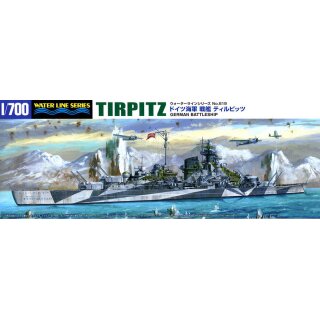 Tirpitz German Battleship Kriegsschiff 1:700 Model Kit Bausatz Aoshima 067499